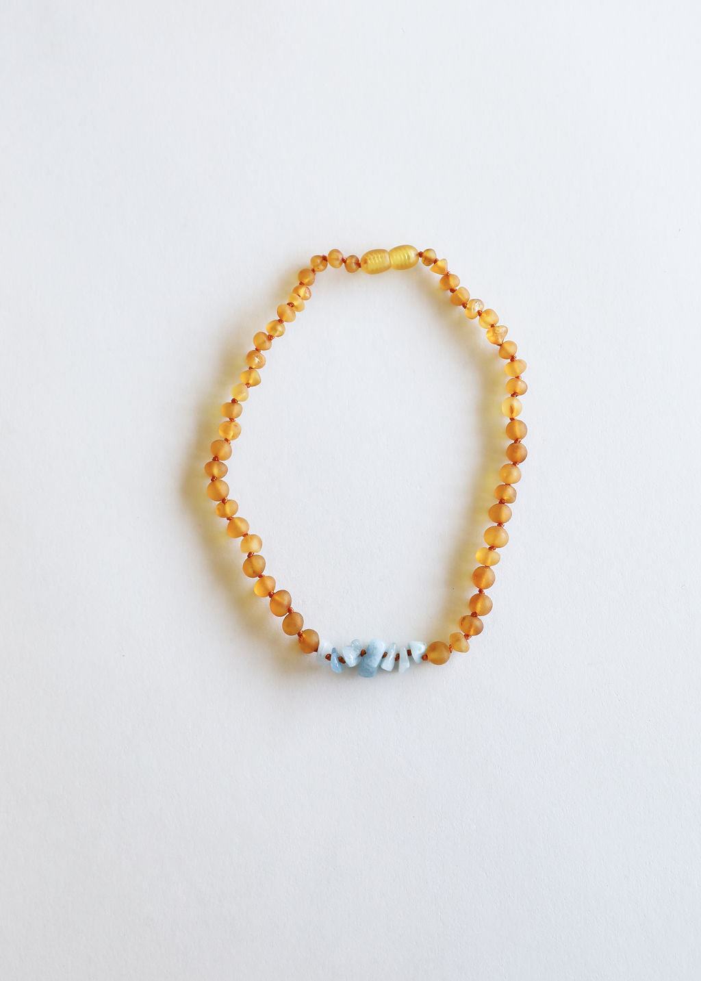 Raw Honey Baltic Amber + Aquamarine