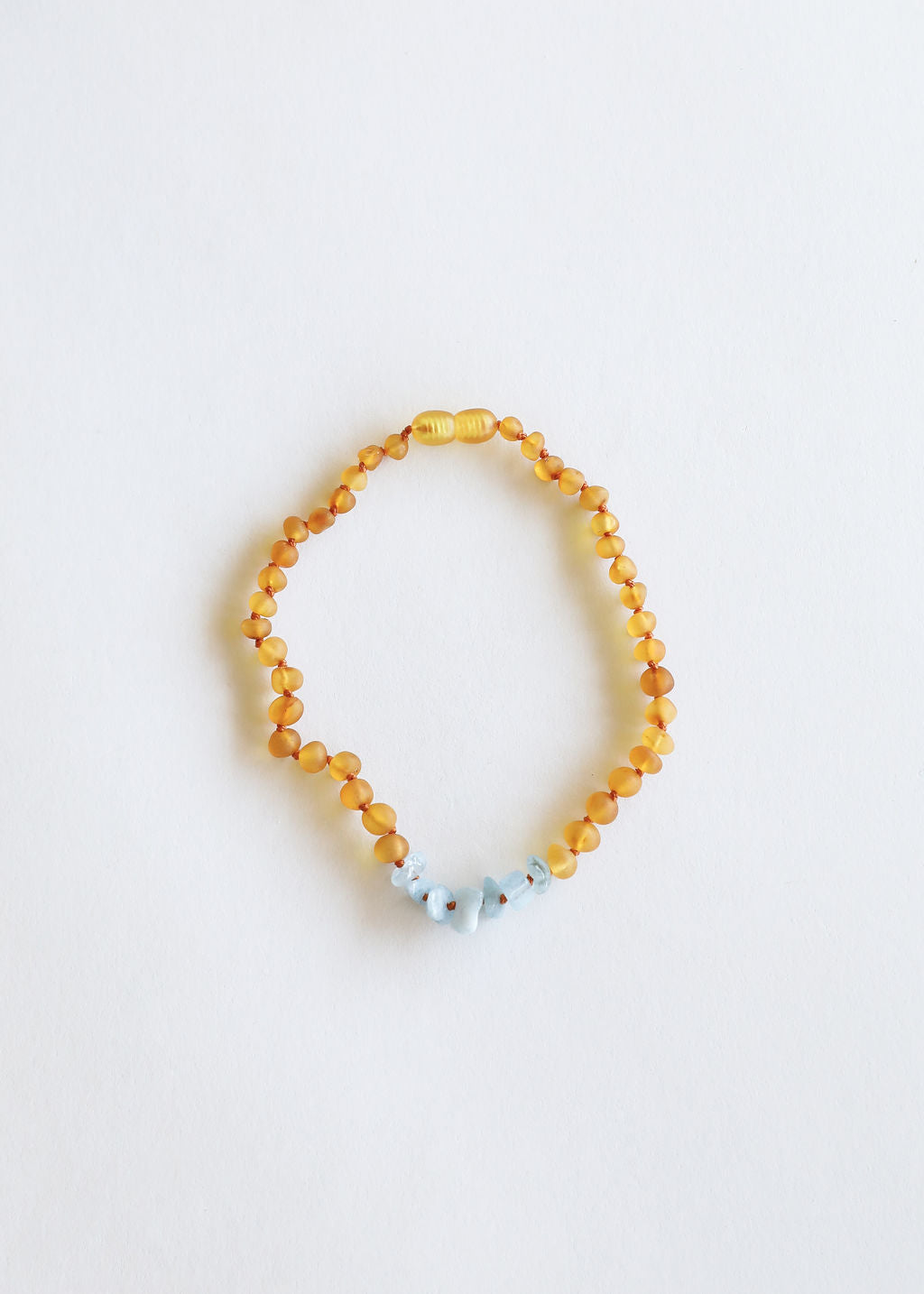 Raw Honey Baltic Amber + Aquamarine
