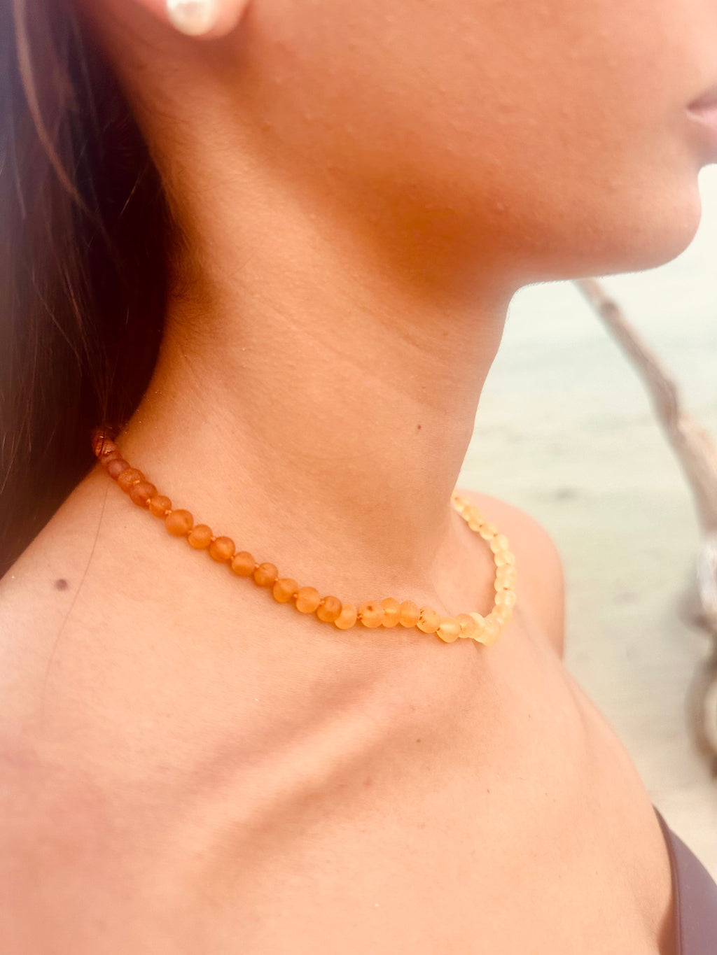 Raw Baltic Amber + Sunflower