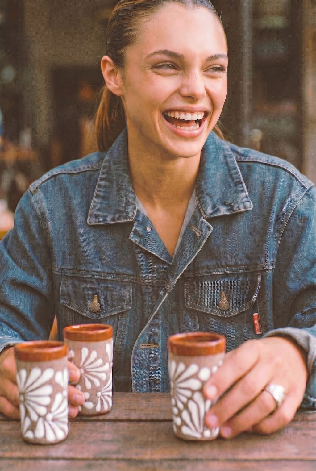 Rustic Talavera Shot Glass
