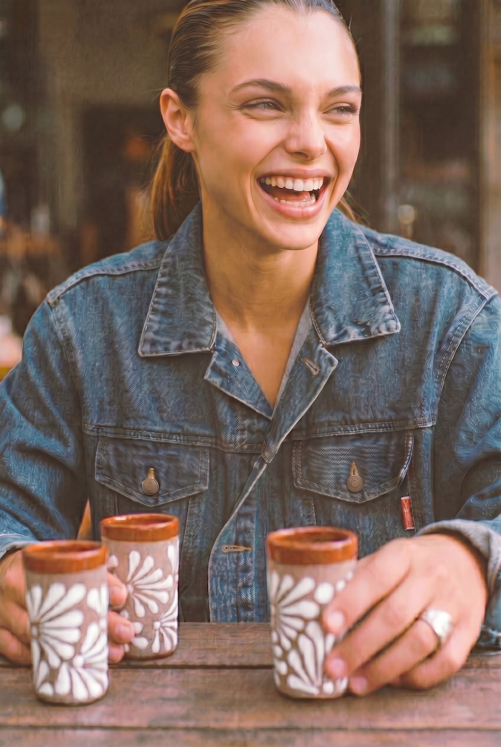 Rustic Talavera Shot Glass