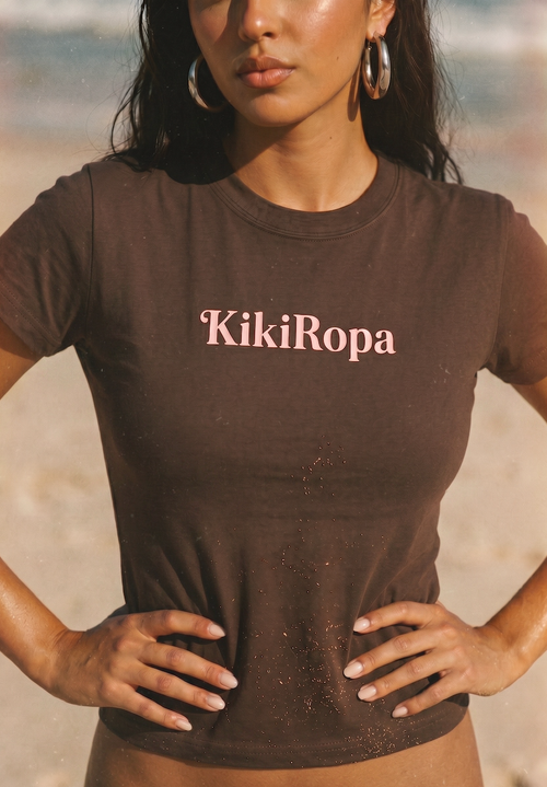 KikiRopa  Bodycon Crewneck T-Shirt
