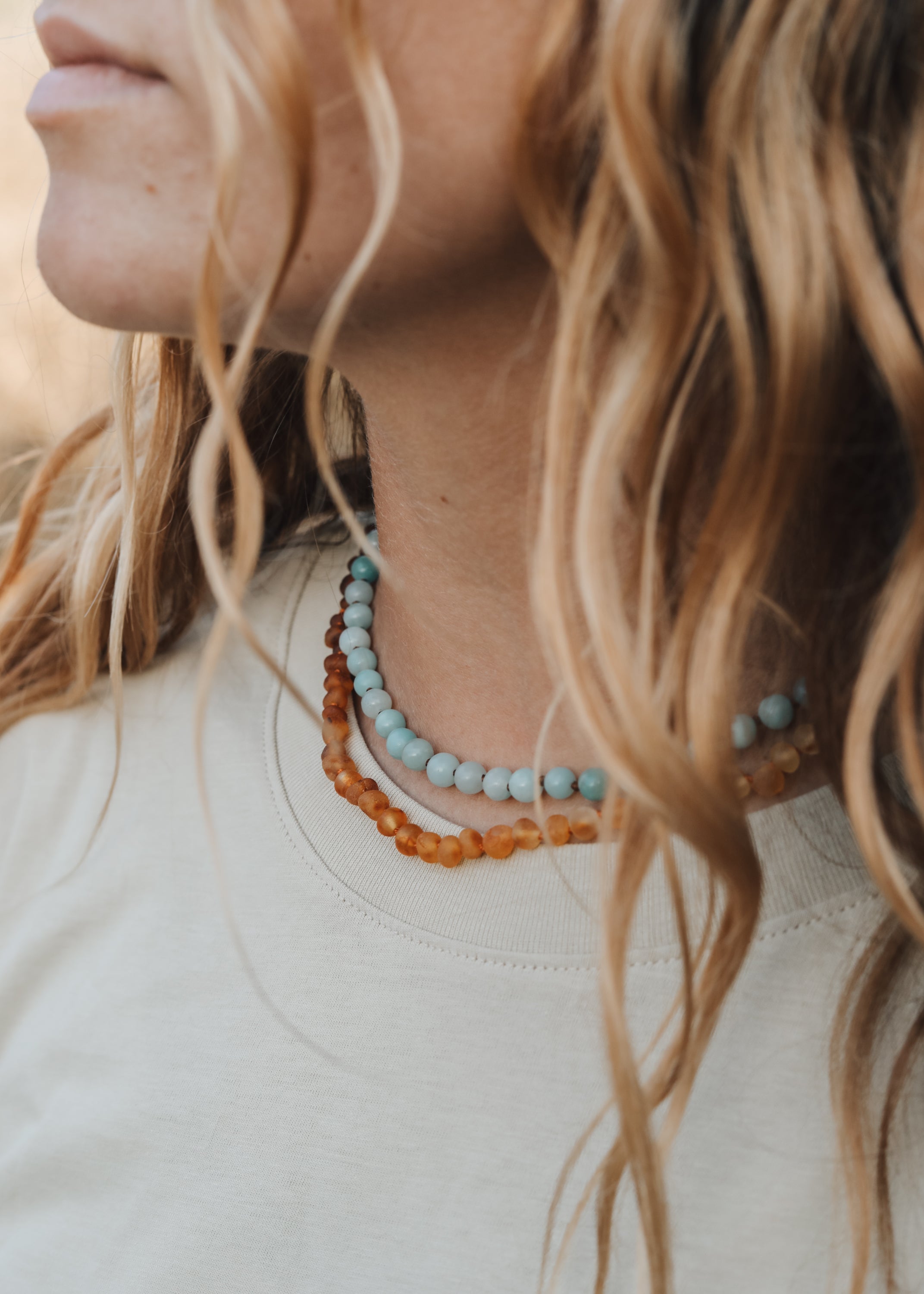 Raw Baltic Amber + Sunflower