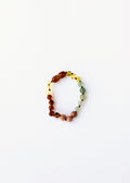 Raw Baltic Sea Amber + Stone Rainbow